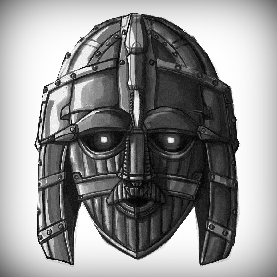 Close-up view of the “helmet” Tim inherited (connects to Cereceph, source of his projections of Susan) 